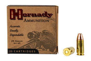 Hornady Custom 9mm XTP 124gr jacketed hollow point bullet is designed for self defense